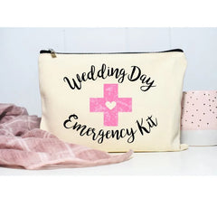 Bridal Emergency Kit Bachelorette Makeup Bag Wedding Cosmetic Bag