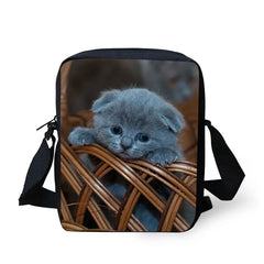Cat Prints Shoulder Crossbody Bag Mini Messenger Small Bag