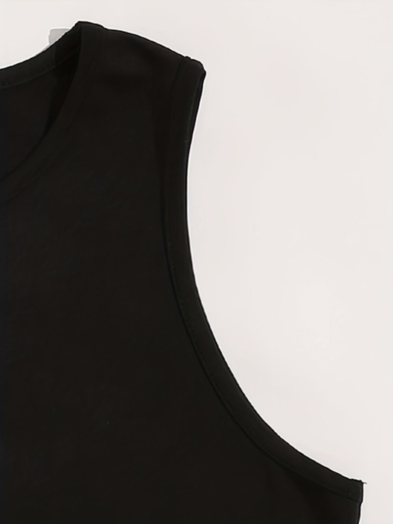 Moon Print Crop Tank Top Sleeveless Casual Summer Top