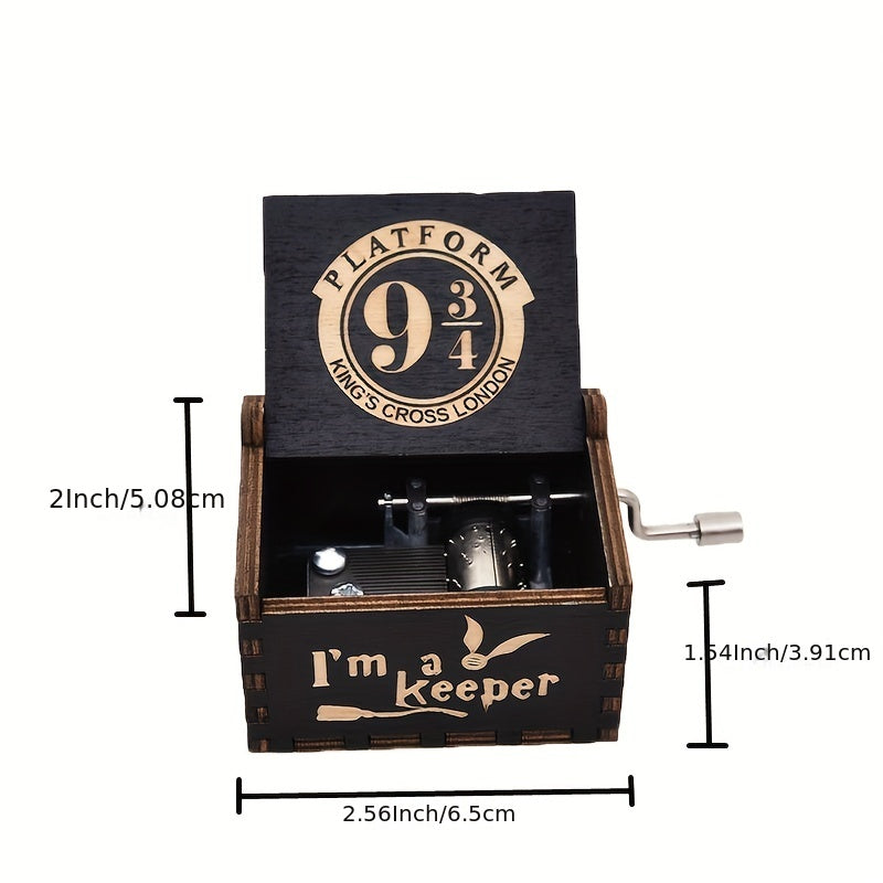 Retro Hand Cranked Music Box Magic Story Theme Music Box