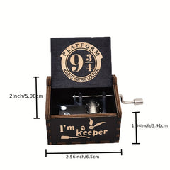 Retro Hand Cranked Music Box Magic Story Theme Music Box