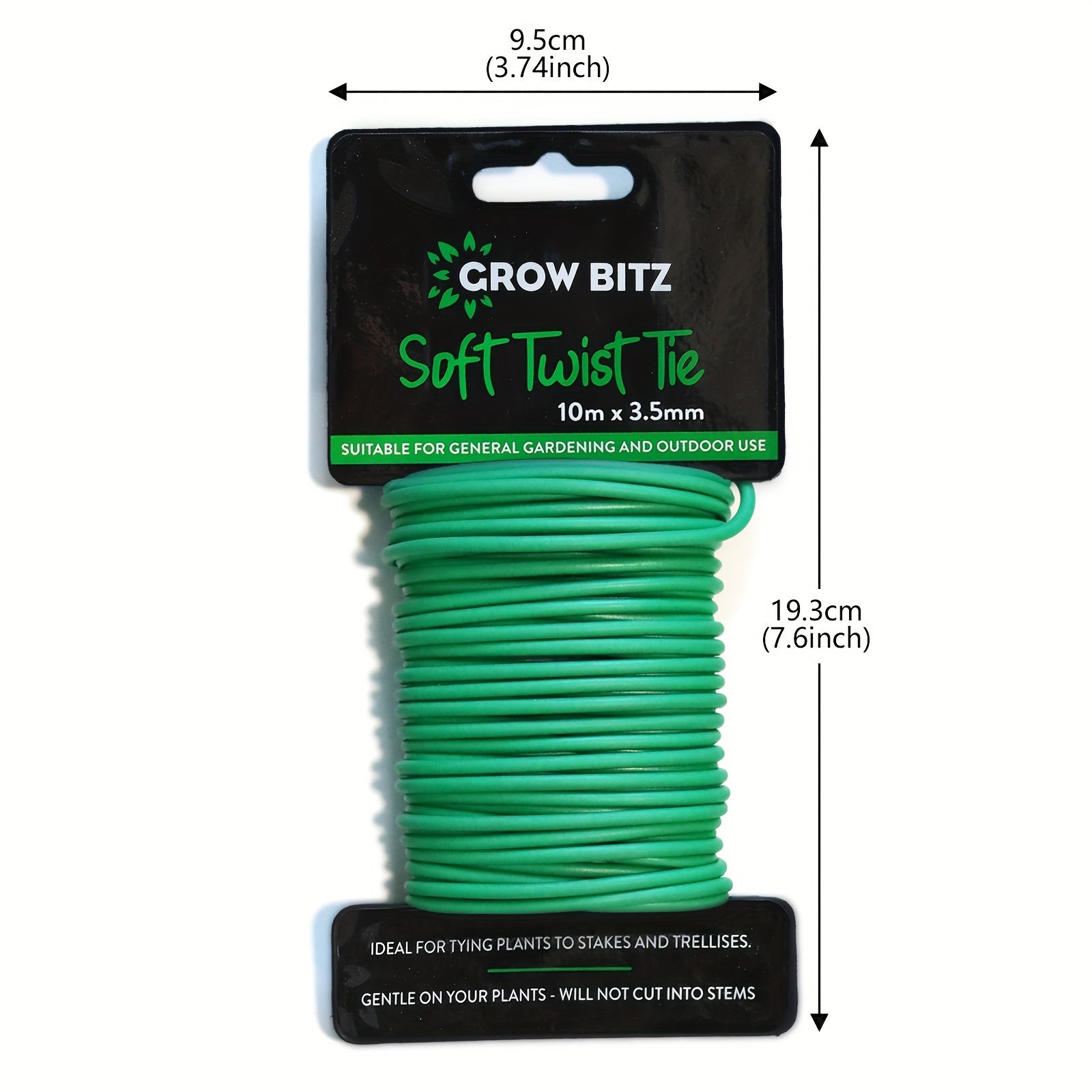 Soft Twist Tie 32 8ft Green TPR Reusable Garden Ties Support Plant Vines