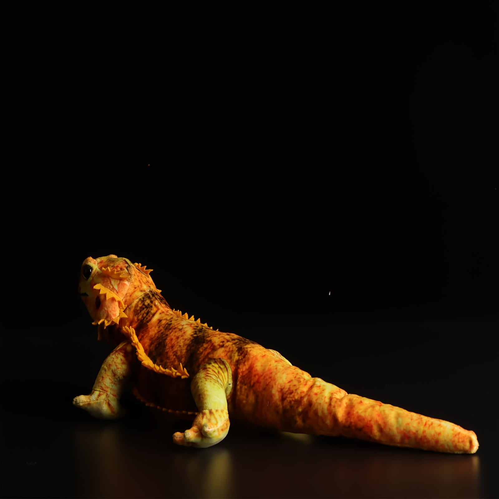 JACKCAT 44 Golden Lizard Plush Toy Realistic Soft Stuffed Animal