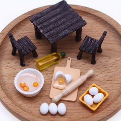 Dollhouse Food Play Set Pretend Play Kitchen Accessories Mini Food Toy