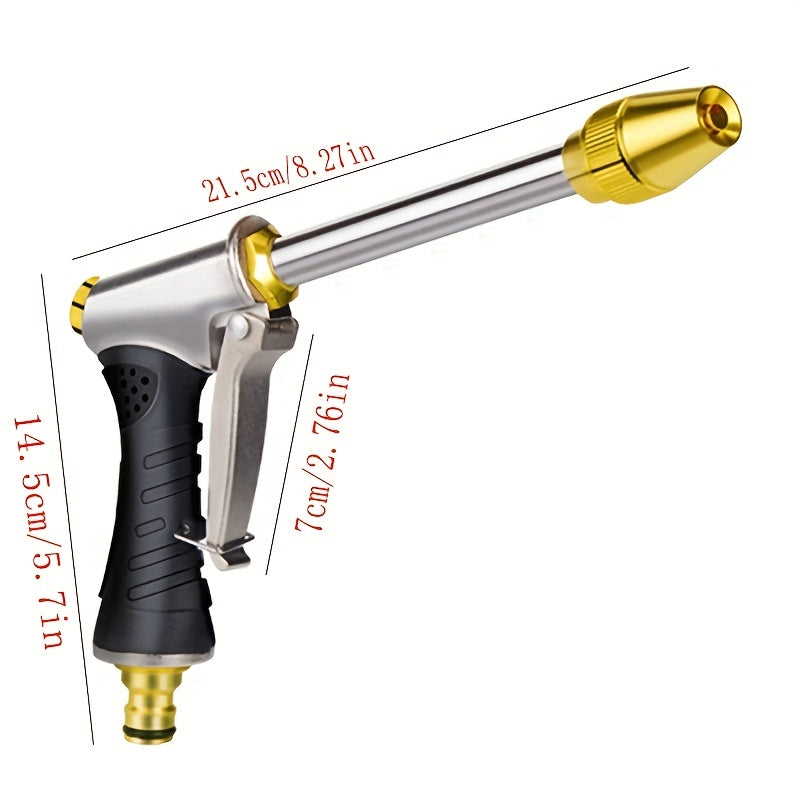 Aluminum Alloy Coated Metal Gun Body Copper Plated High Pressure Car Wash Gun