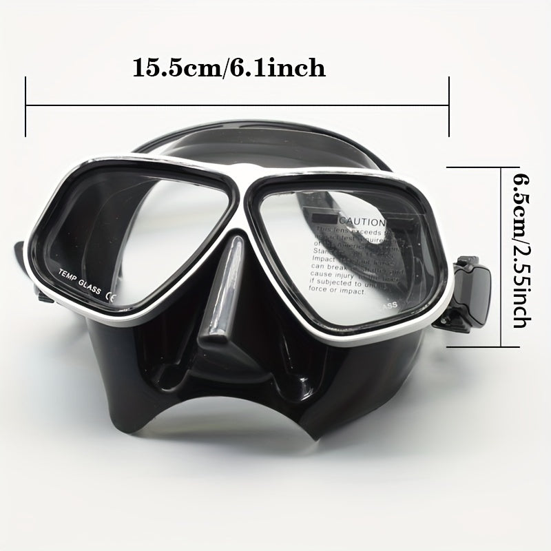 Diving Mask Aluminum Frame Snorkel Set For Diving