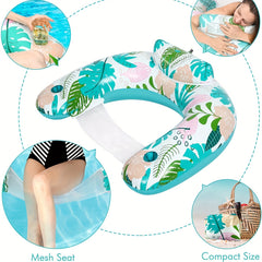 Inflatable Pool Float Chair - Floating Lounge Float for Swimming