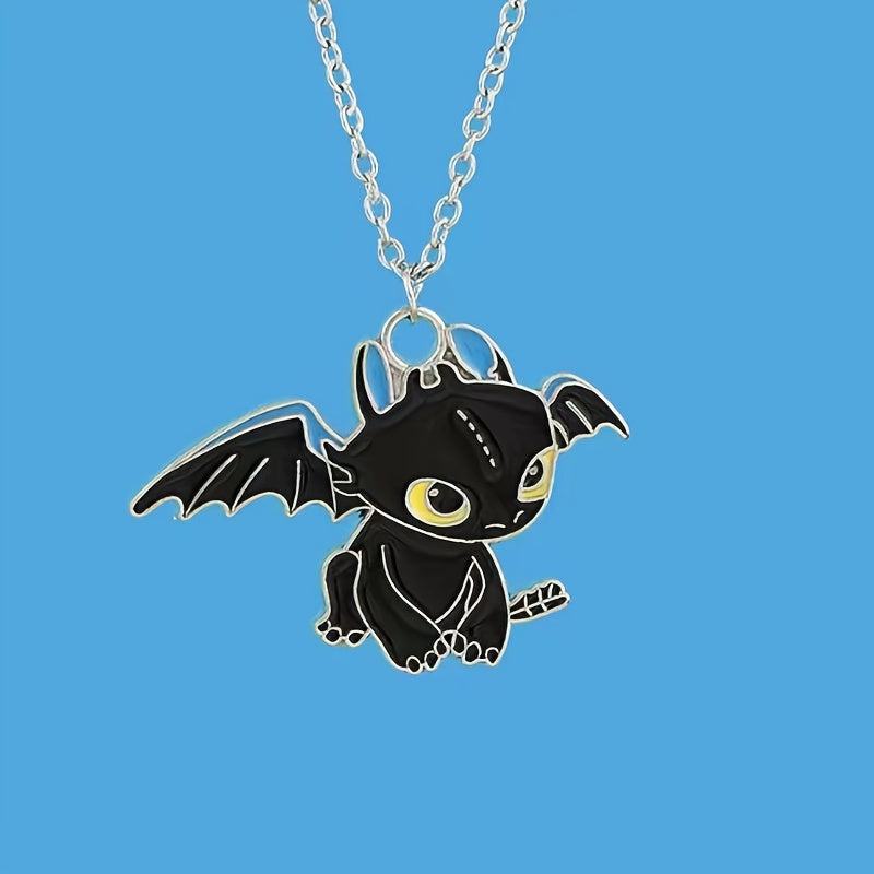 Casual Cartoon Pendant Couple Necklace Set