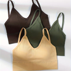 Solid Ribbed Cami Crop Top Women's Lingerie & Underwear