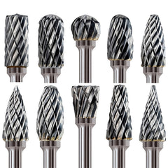 10pcs Tungsten Carbide Grinding Bits Set for Rotary Tools