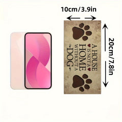 Wooden Dog Tag Hanging Sign Christmas Ornaments