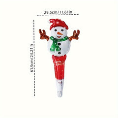 5pcs Cartoon Christmas Aluminum Film Balloon Handheld Stick Decoration Gift