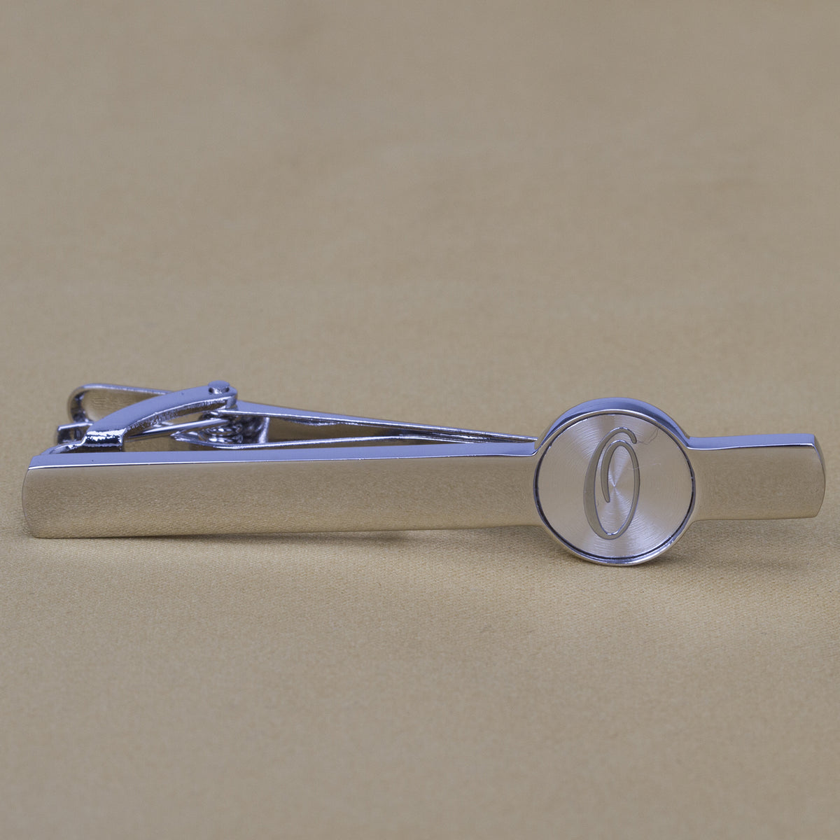 Business Casual Letter Print Copper Silver Tie Clip Gift For Men