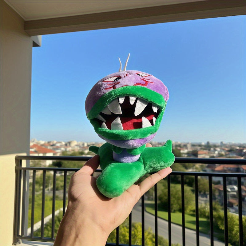 Plant-Eating Plush Doll with Expressive Eyes & Sharp Teeth Stuffed Animal