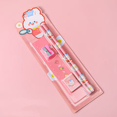 5pcs Student Cartoon Stationery Set Pencil Gift Supplies