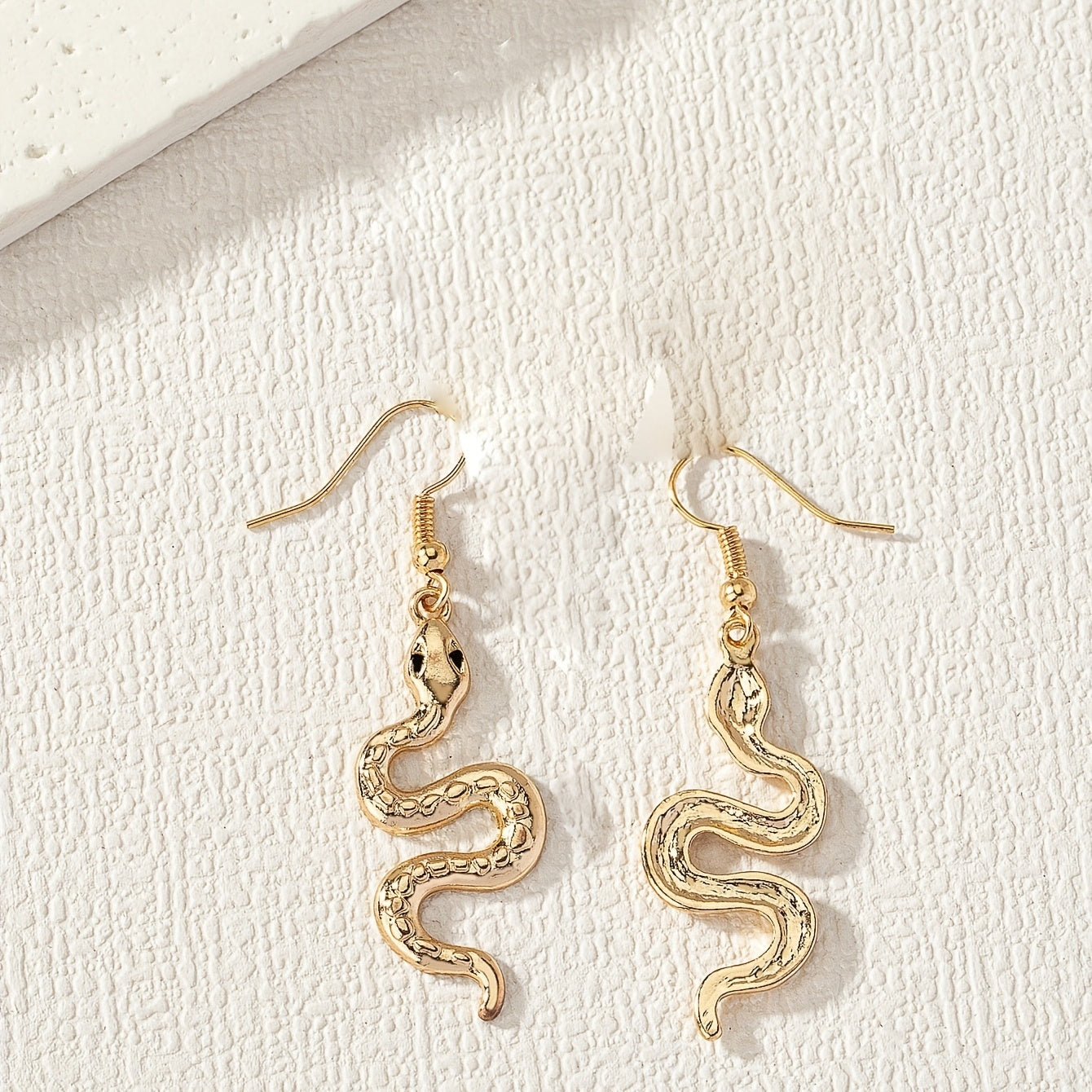 Minimalist Snake Shaped Earrings For Men, Daily Decoration