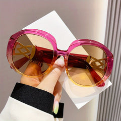 Y2K Oversized Oval Sunglasses Women Jelly Sun Shades UV400