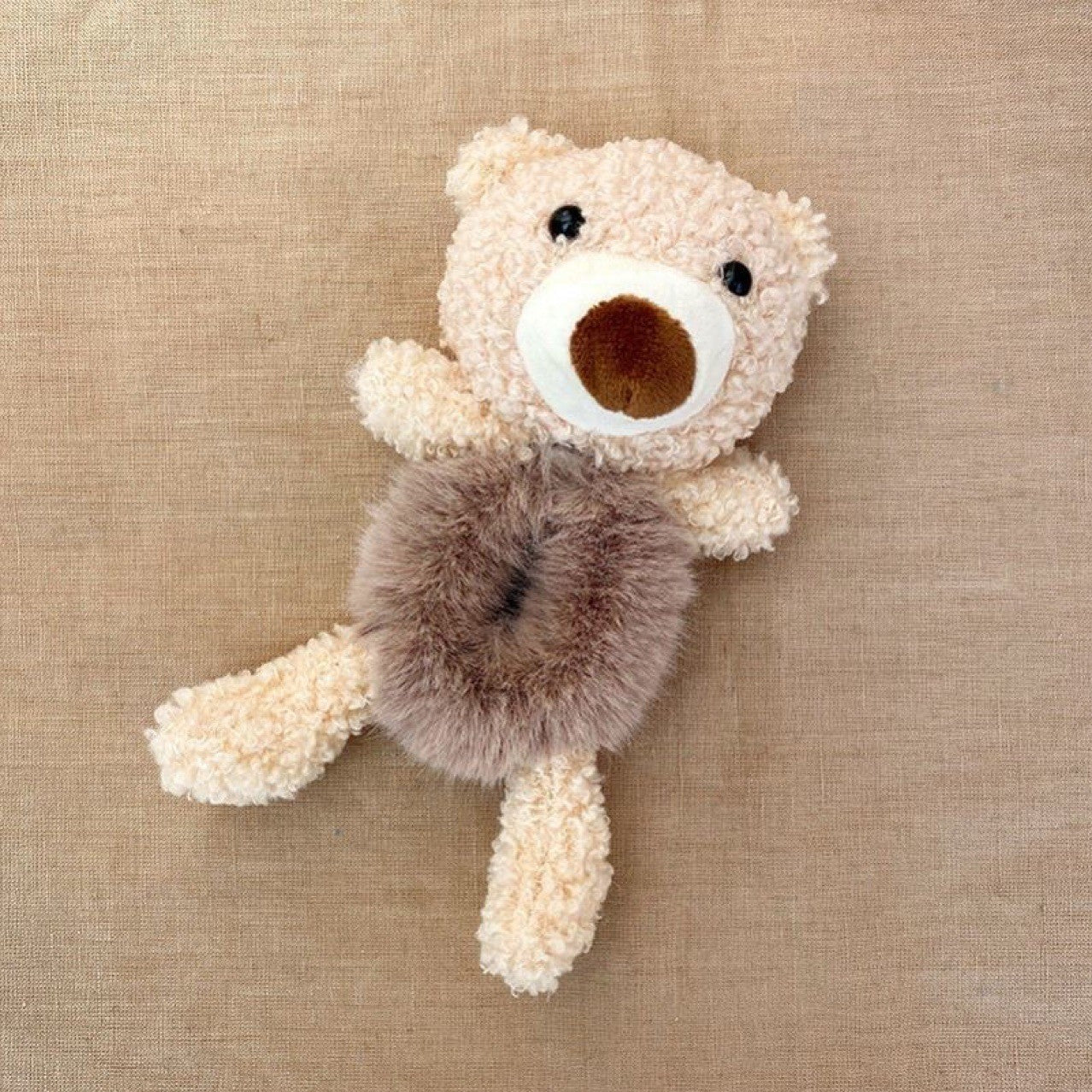 Rabbit Bear Hug Bear Head Rope Female Tie Hair Plush Hair Ring