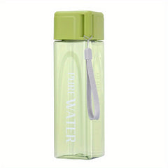Square Water Cup Portable Leak-proof Plastic Bottle For Outdoor Sports