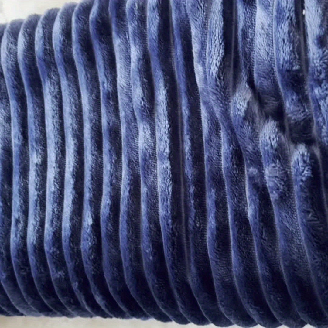 Navy Sherpa Fleece Baby Blanket Reversible Warmth for Kids & Toddlers