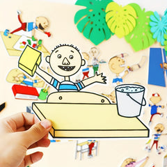David Goes to School Felt Story Board Interactive Performance Prop