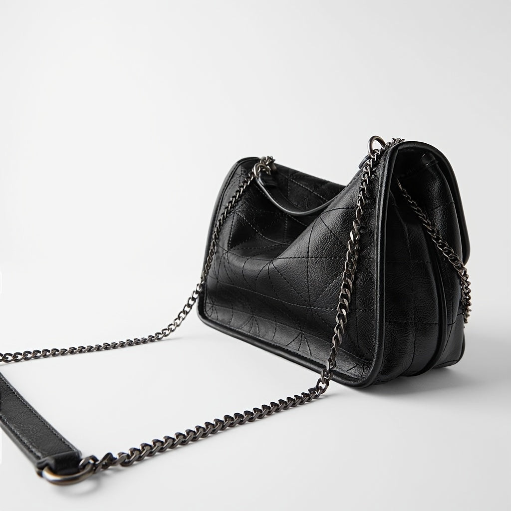 Niche Shoulder Bag Argyle Pattern Flap Chain Bag All Match Crossbody Bag