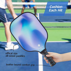 SHOLLAR 1pc Professional Fiberglass Pickleball Set with Racket