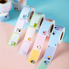 Cartoon Student Name Sticker Self-adhesive Waterproof Tear-resistant Memo