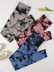 Women's Tie Dye Leggings 3 Pack - High Waist Legging