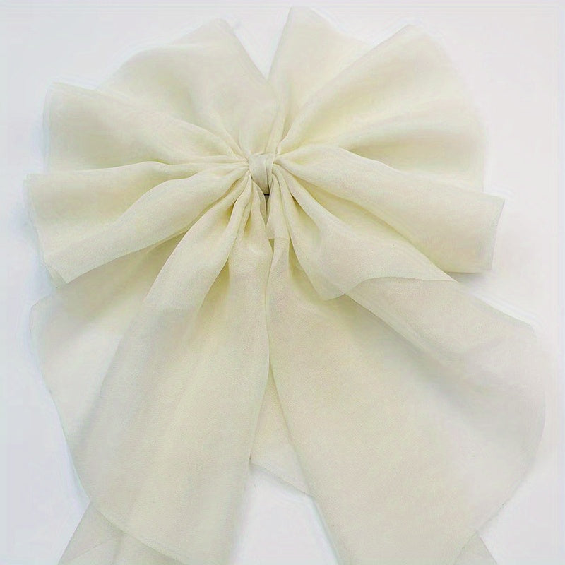Mesh Bow Hair Clip French Barrette Hair Accessories Female