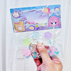 6pcs Glow in the Dark Squishy Relax Toys Glittery Halloween Party Favors
