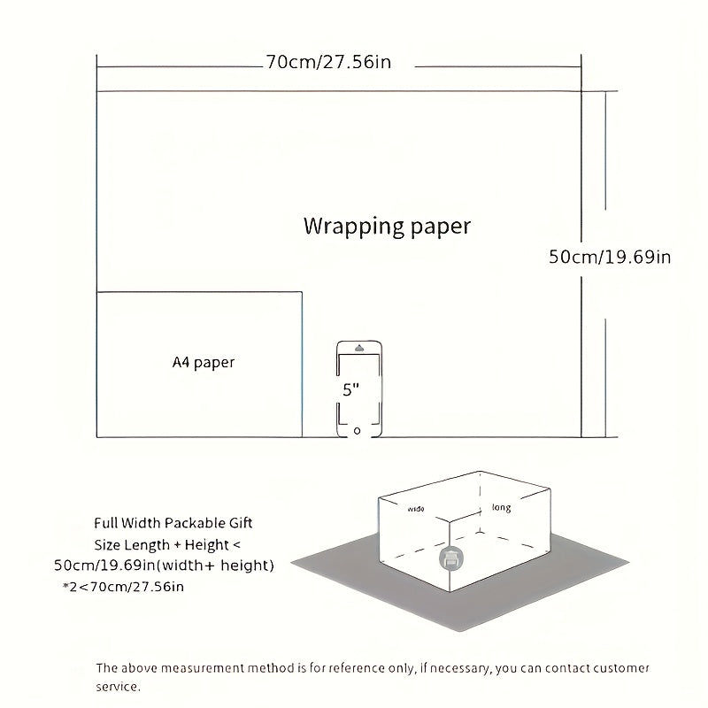 6pcs Colorful Cartoon Birthday Gift Wrapping Paper Roll