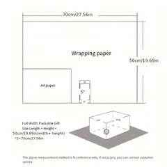 4pcs Wrapping Paper Holiday Gift Decoration Paper