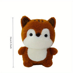 Squirrel Plush Toy Soft Stuffed Animal Brown Fluffy Fur Adorable Chubby Body