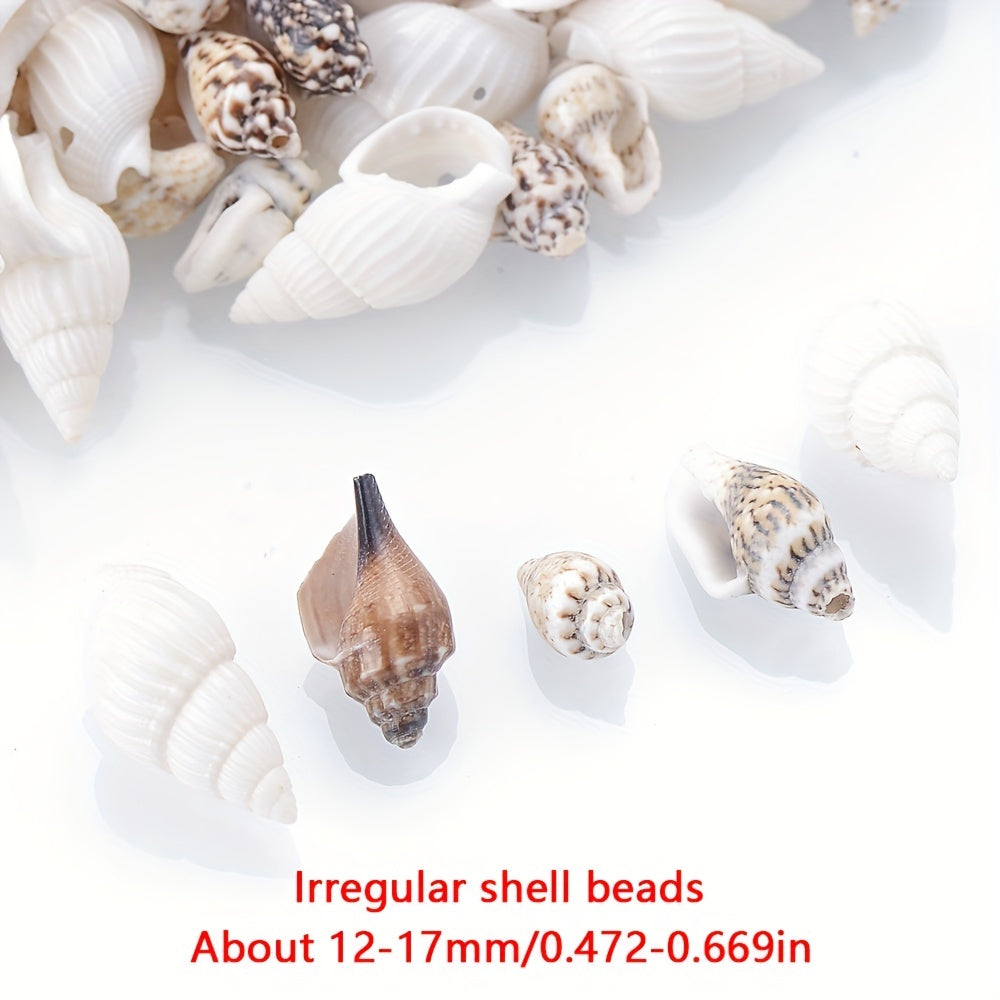 50Pcs Multicolor Conch Shell Beads for Jewelry Making DIY