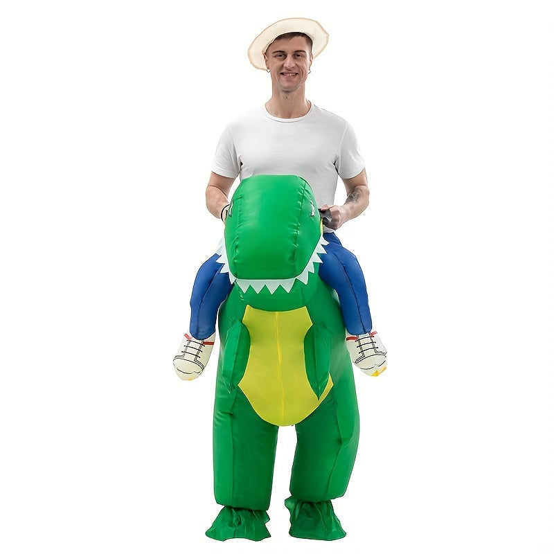 Funny Riding Dinosaur Inflatable Suit Costume