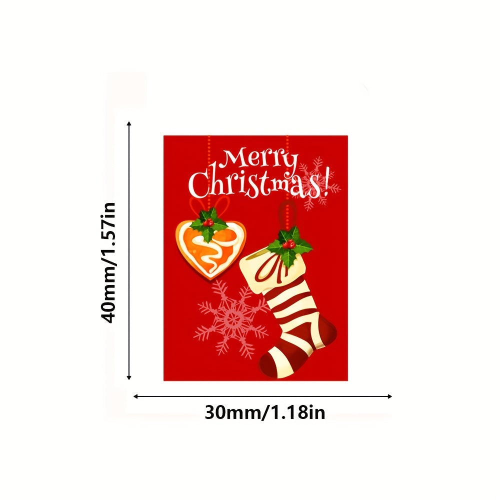 500 Christmas Holiday Decorations Stickers Labels