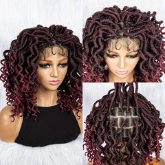 Synthetic Full Lace Wig For Women Short Braids Wigs