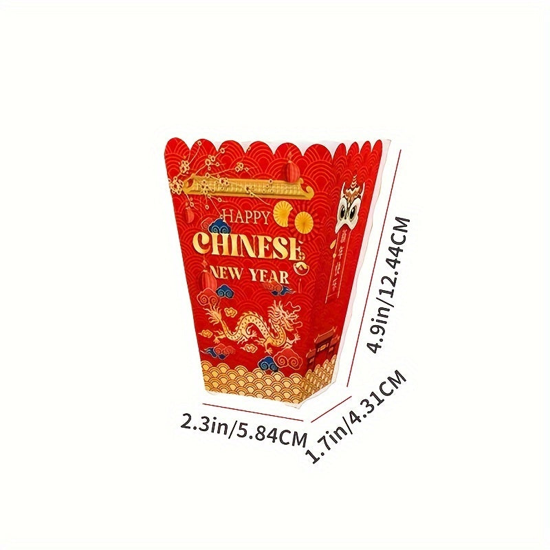 6pcs Popcorn Box Party Decoration Snack Box Festive Decor