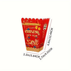 6pcs Popcorn Box Party Decoration Snack Box Festive Decor