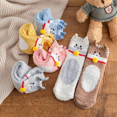 Cozy Cartoon Animal Socks for Winter Women's Stocking
