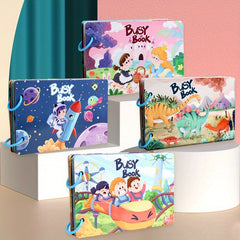 Dinosaur Busy Book for Kids 3-6 Years - Interactive Quiet Educational Toys