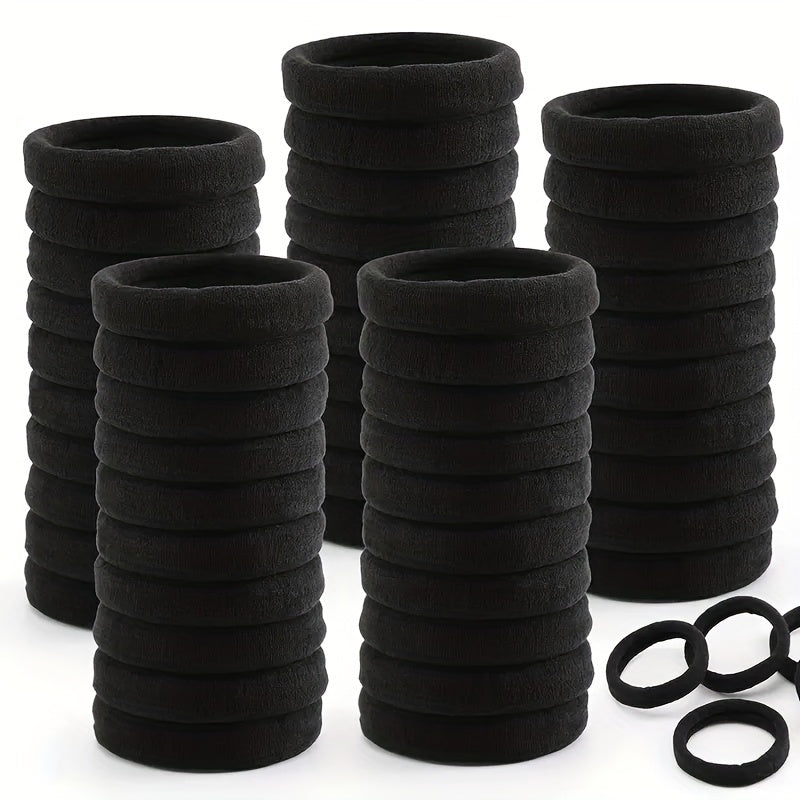 Thick Hair Elastic Hair Tie Seamless Rope Ponytail Holder