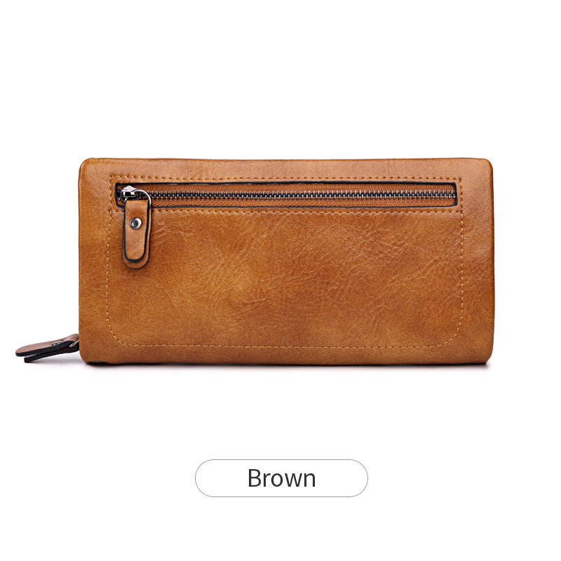 Large Capacity Zipper Clutch Bag Multifunctional Purse