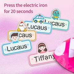 Girl Name Stickers 4.5x3cm Waterproof Sewable Tag Clothes Bag