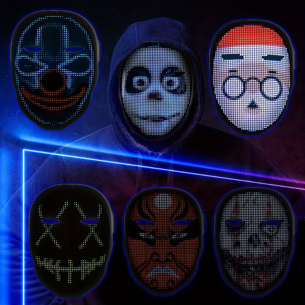 LED Lighted Face Transforming Mask for Fun Parties