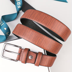 Men's Leather Belt Pin Buckle Decorative Belt