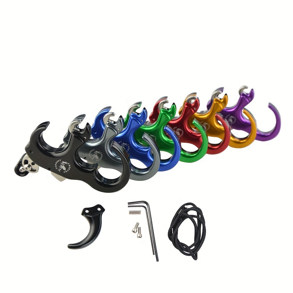 Aluminum Alloy Bow Release Aid 4 Fingers for Compound Bow
