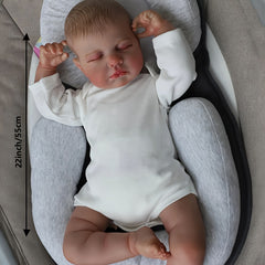 Realistic Rebirth Doll Sleep Boy 55cm Soft Vinyl Neonatal Doll