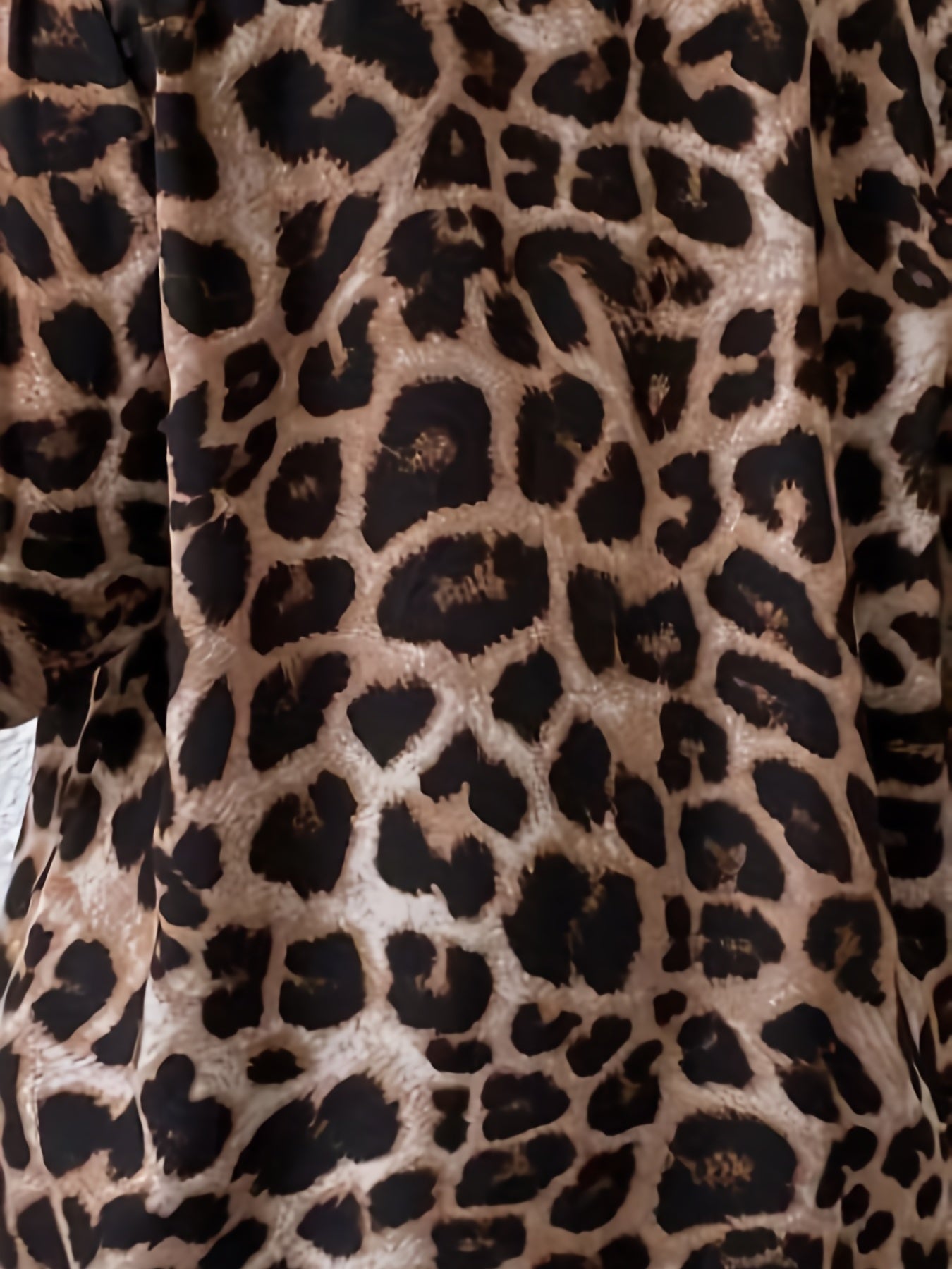  Leopard Print Button Up Shirt Top